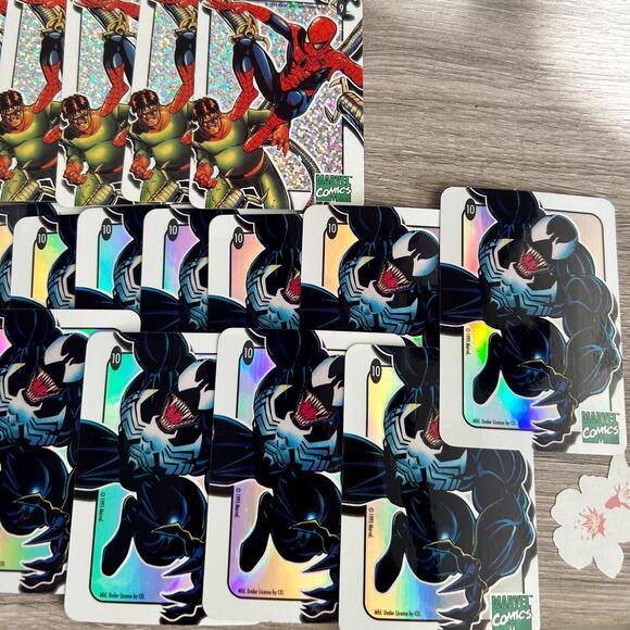 Vintage 1995 CEL Spiderman Vending Machine Holo PRISM Stickers Set of 76 EUC - Picture 6 of 11